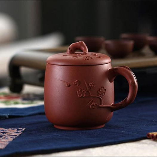 Plum Blossom Neat Cement Tea Cup