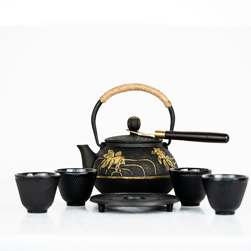 Cast Iron Goldfish Tea Set Umi Tea Sets