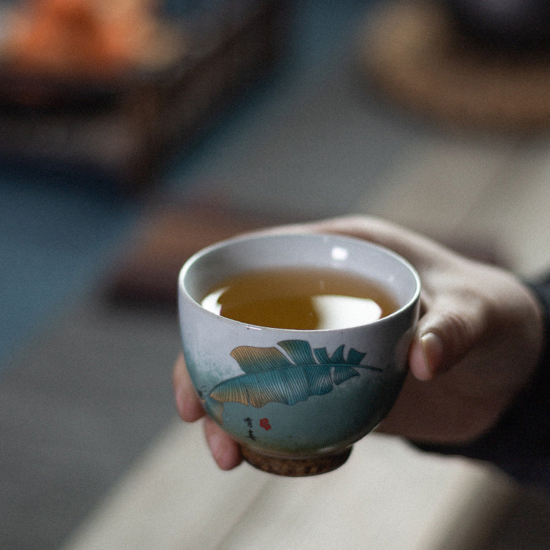 Ceramic Plantain Tea Cup (Set of 5)