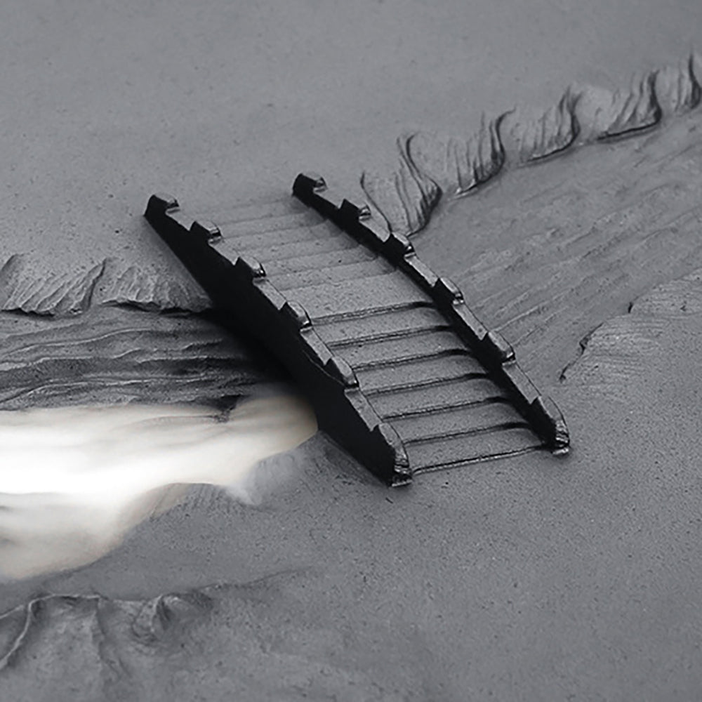 Black Stone Bridge And River Tea Tray
