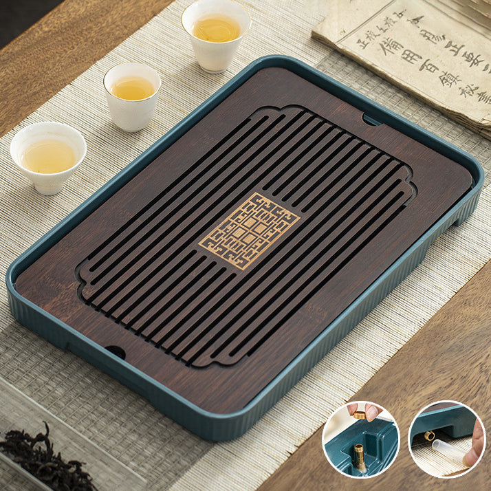 Chinese Bamboo Kung Fu Tea Tray