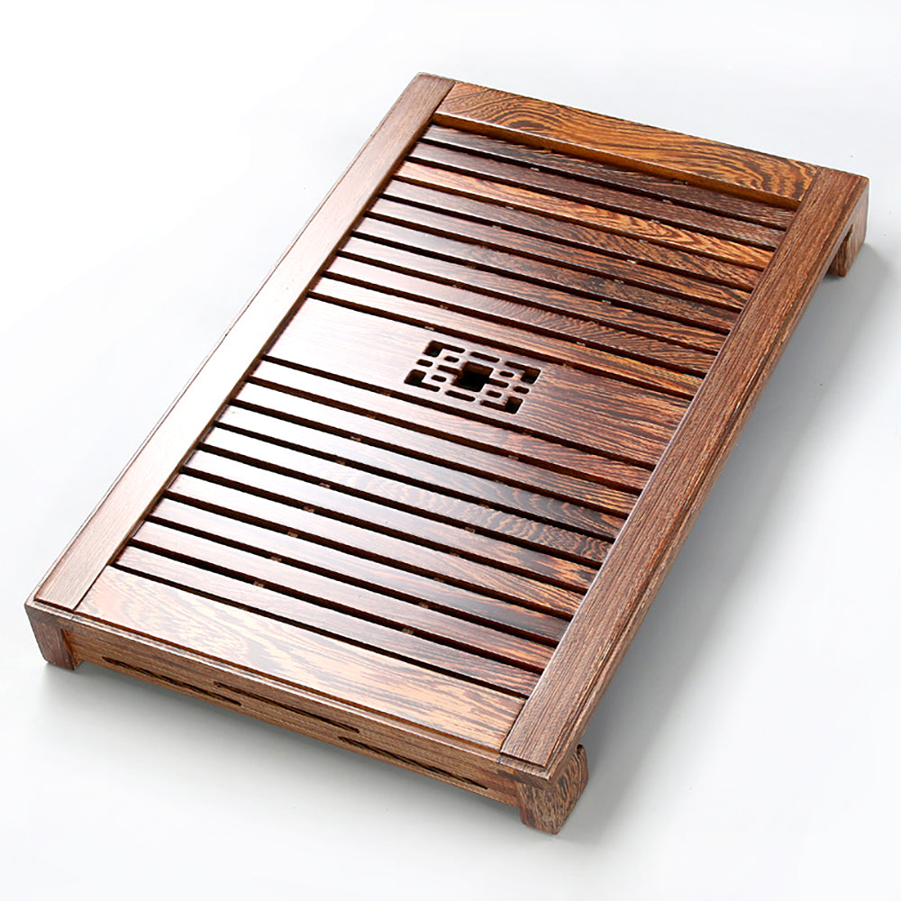 Nature Bamboo Stripe Wooden Tea Tray