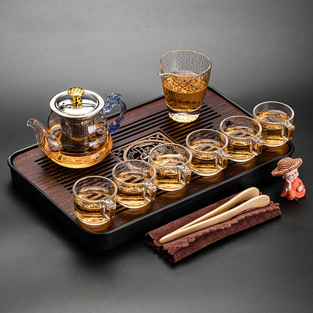 Blue Dragon Glass Gong Fu Tea Set