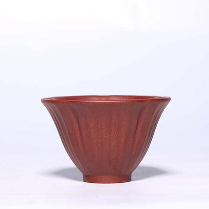 Five Color Purple Clay Cowherd Flower Kung Fu Tea Cup (Set of 5)
