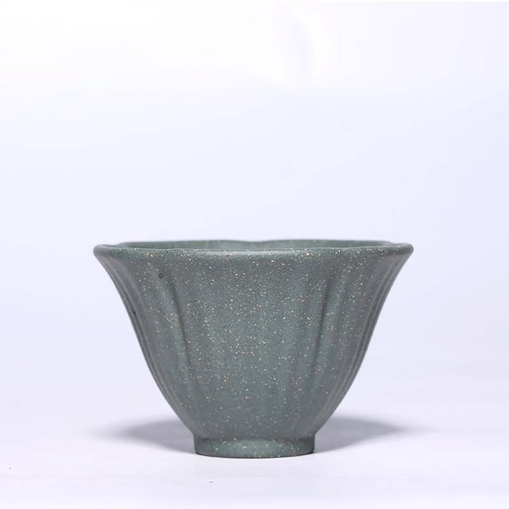 Five Color Purple Clay Cowherd Flower Kung Fu Tea Cup (Set of 5)