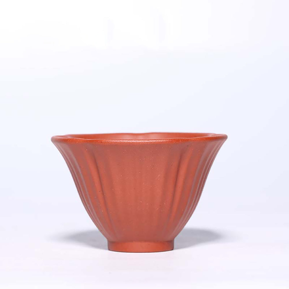 Five Color Purple Clay Cowherd Flower Kung Fu Tea Cup (Set of 5)