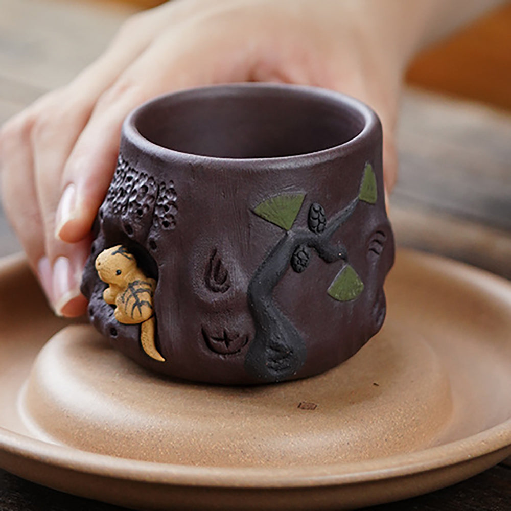 Purple Clay Squirrel Gongfu Tea Cup