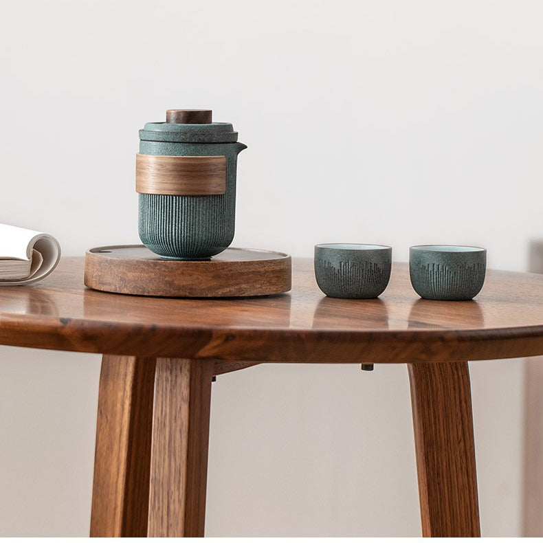Bluestone Glazed Travel Tea Set