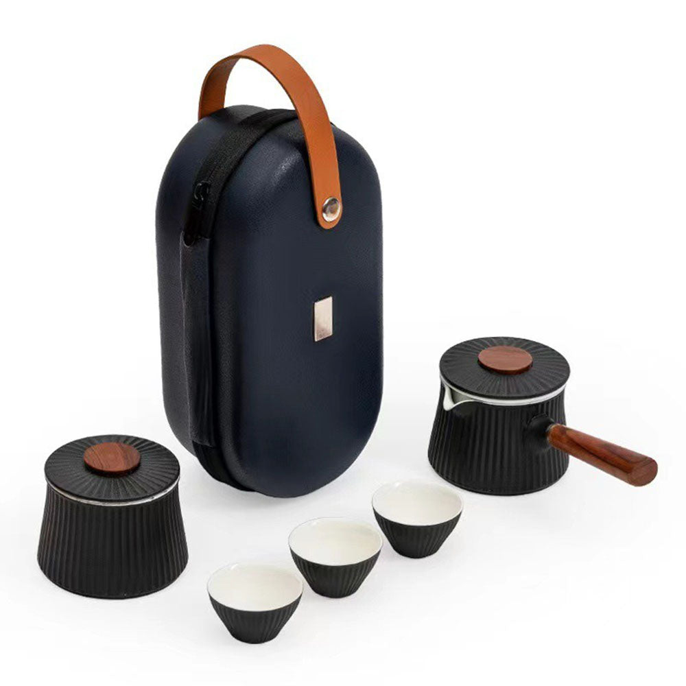Japanese Small Tea Set With Travel Bag Umi Tea Sets