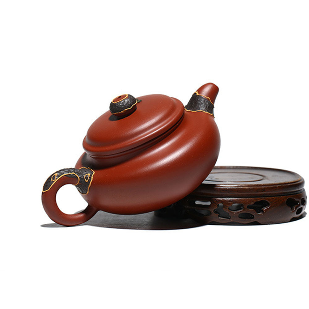 Yixing Da Hong Pao Clay Pine Teapot