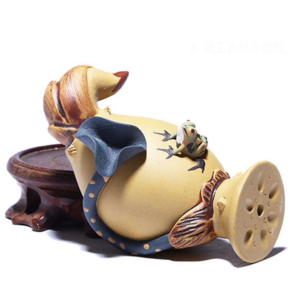 Yixing Clay Lotus Root With Frog Tea Pet – Umi Tea Sets