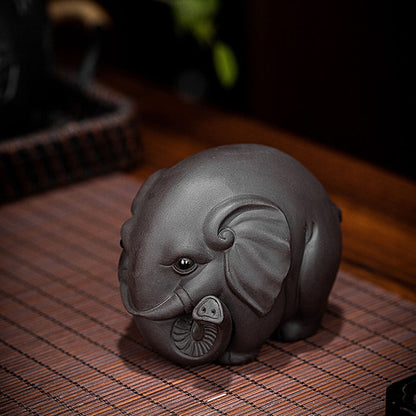 Yixing Clay Round Elephant Tea Pet