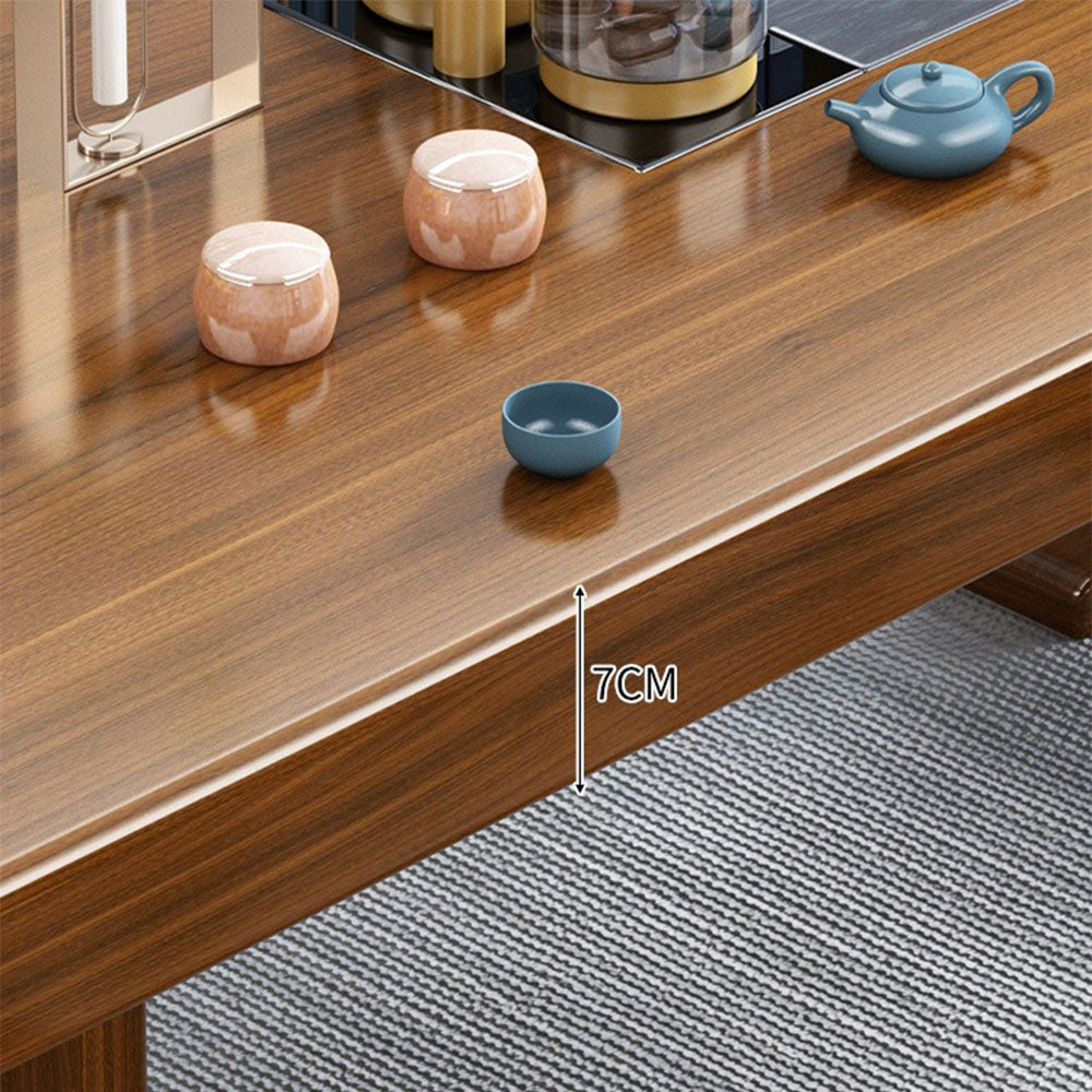 Douglas Fir Wood Gongfu Tea Table With Chairs