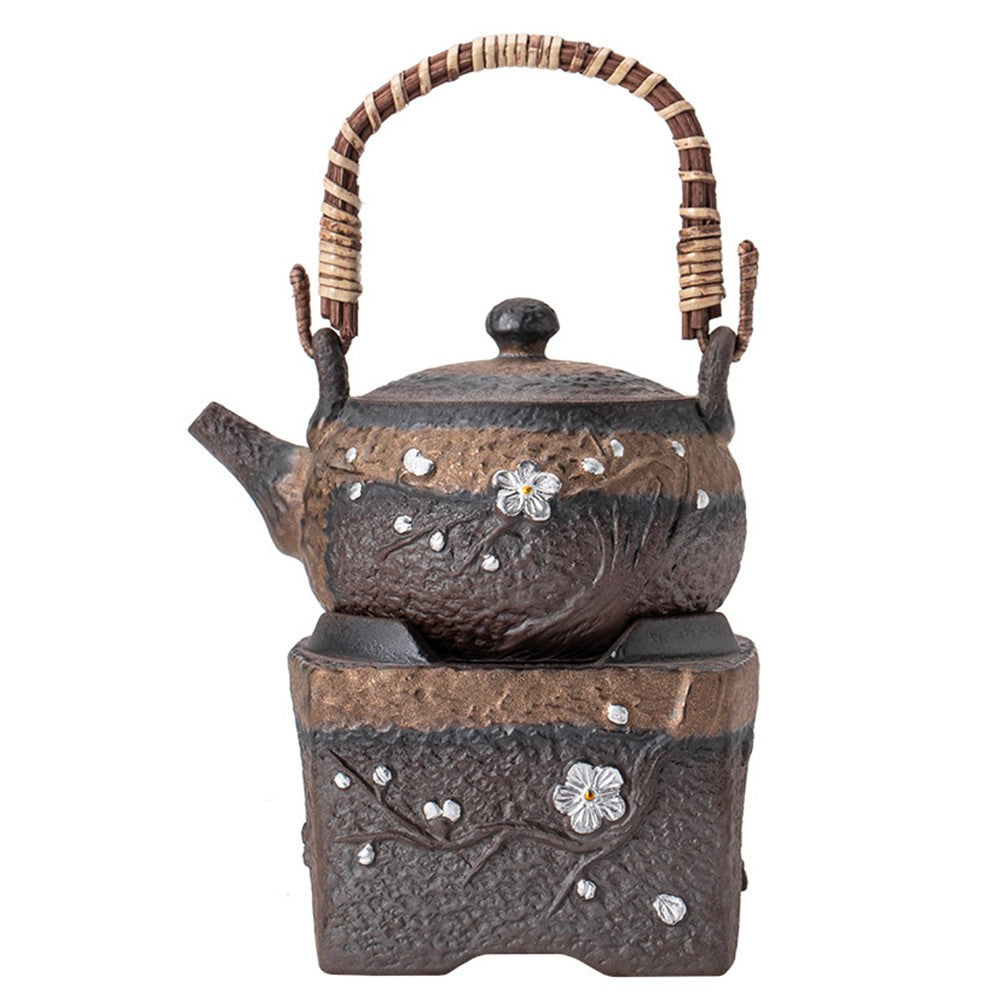 Plum Blossom Rock Clay Teapot Warmer