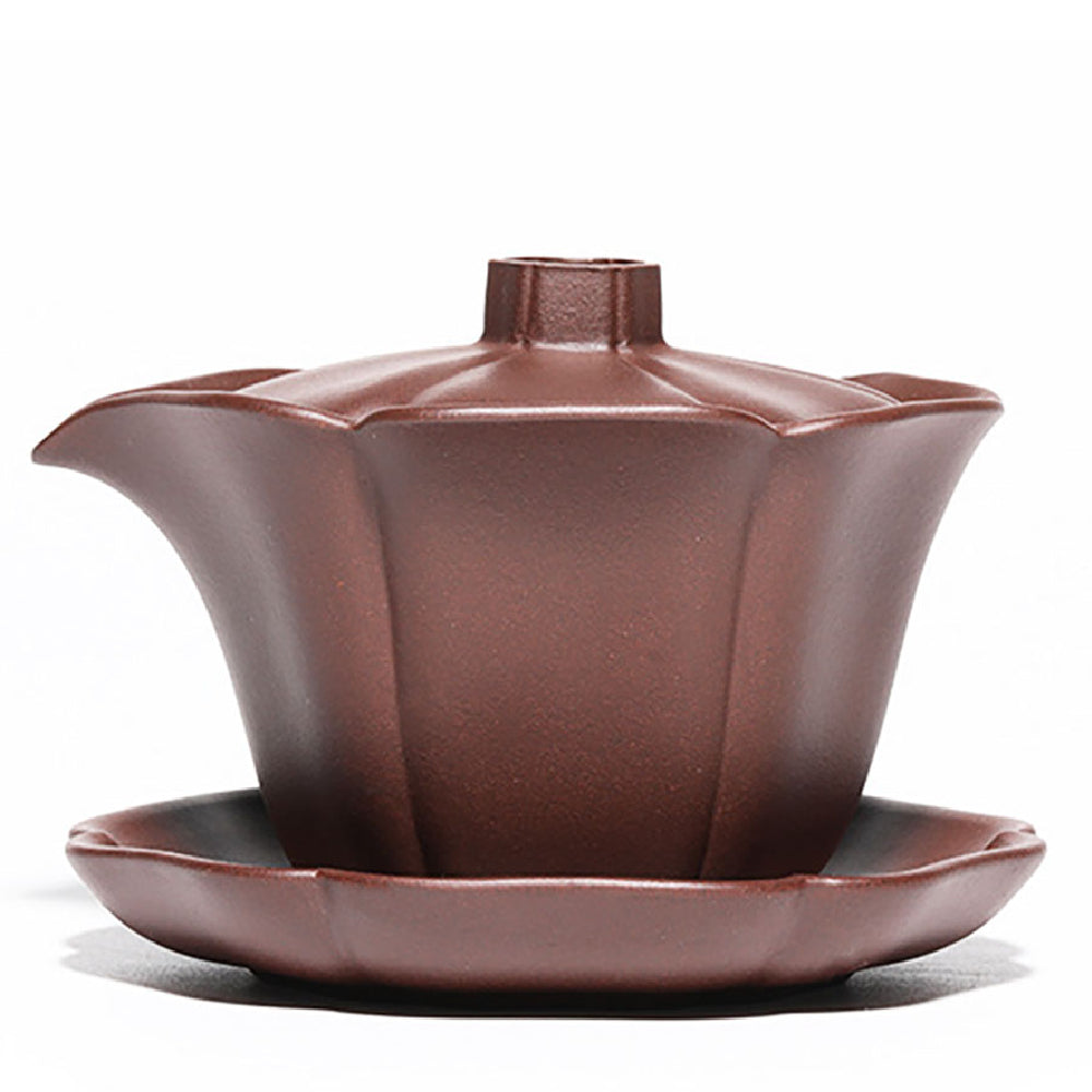 Yixing Red Clay Lotus Gaiwan Teapot Umi Tea Sets