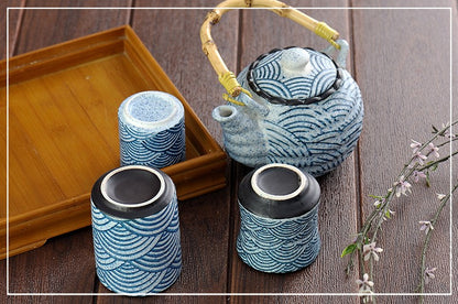 Japanese Sea Wave Wabi-sabi Tea Set