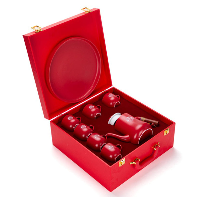 Double Happiness Wedding Tea Set With Tray