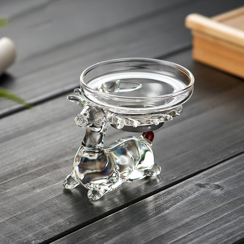 Glass Strainer With Deer Holder