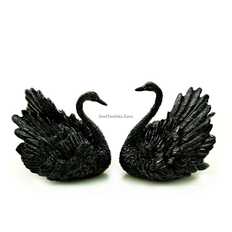(Set Of Two) Color Changeable Swan Tea Pet