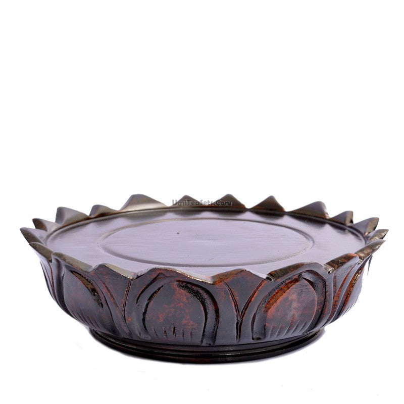 Catalpas Wood Lotus Teapot Stand