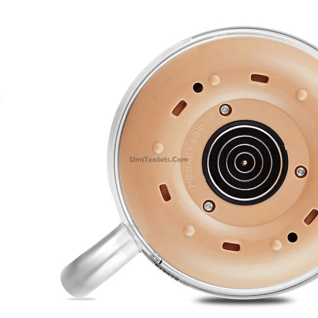 Glass Teapots With Golden Induction Cooker