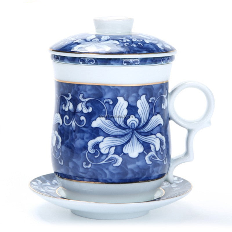 Blue And White Porcelain Chinese Tea Cup