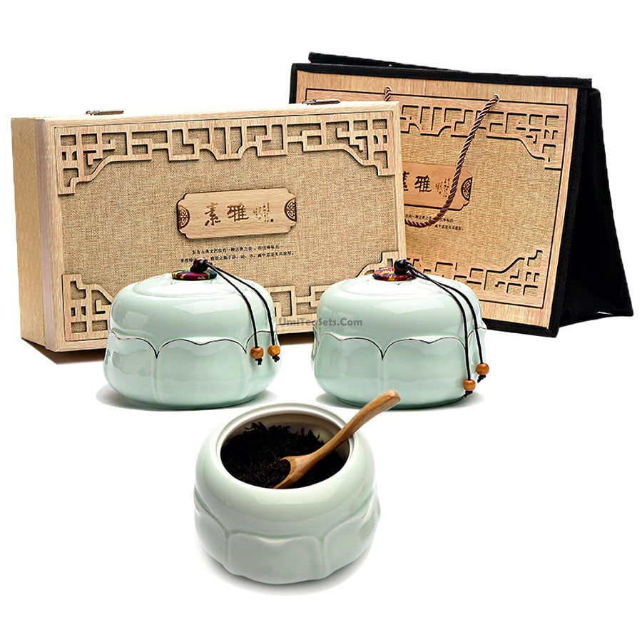Lapsang Souchong Tea Wtih Lotus Tea Caddies Gift Box