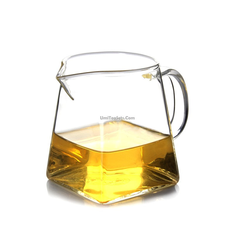 Thickened Glass Fair Cup With Strainer