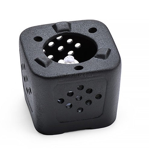 Black Pottery Teapot With Alcohol Wamer