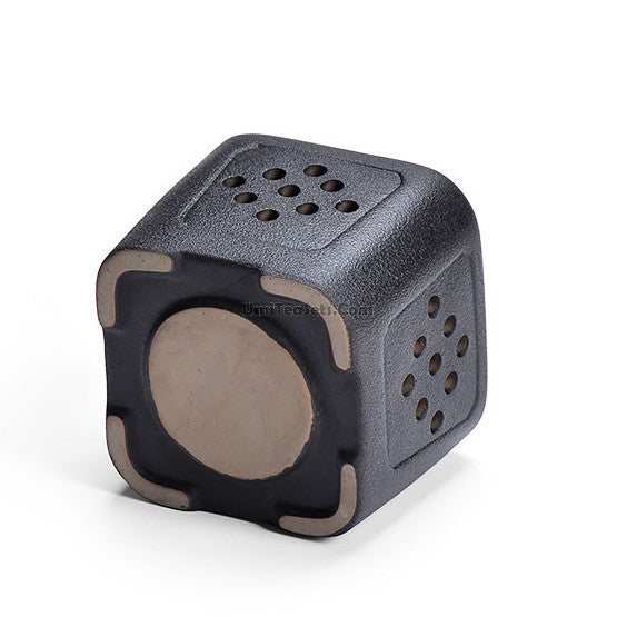 Black Pottery Teapot With Alcohol Wamer