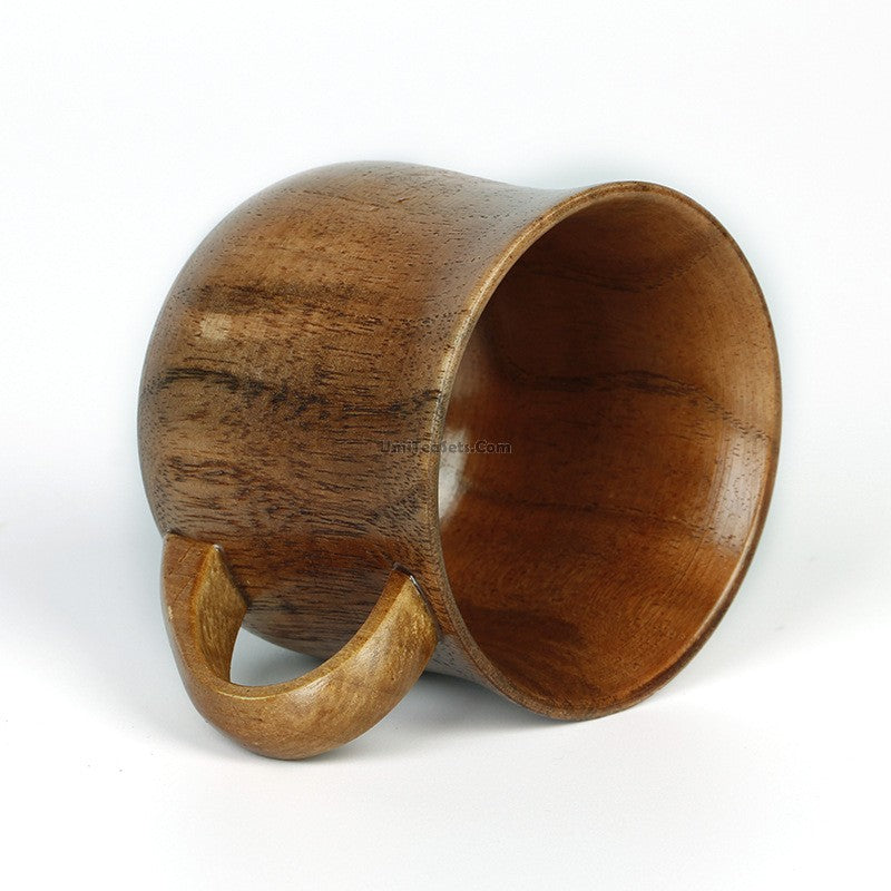 Wooden Tea Cup With Handle (Set of 2)