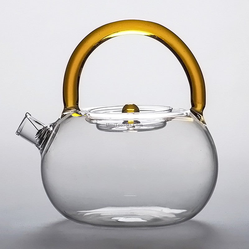 Round Style Glass Teapot