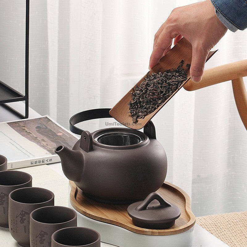 Yixing Purple Clay Japanese Style Tea Set