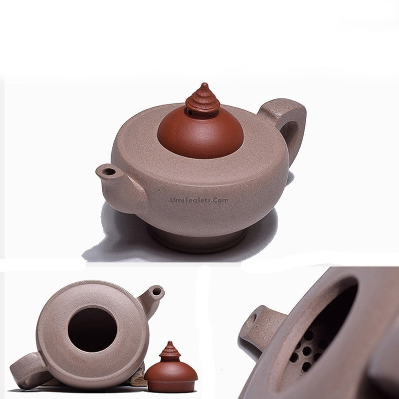 Yixing Purple Clay Pagoda And Magic Lamp Teapot