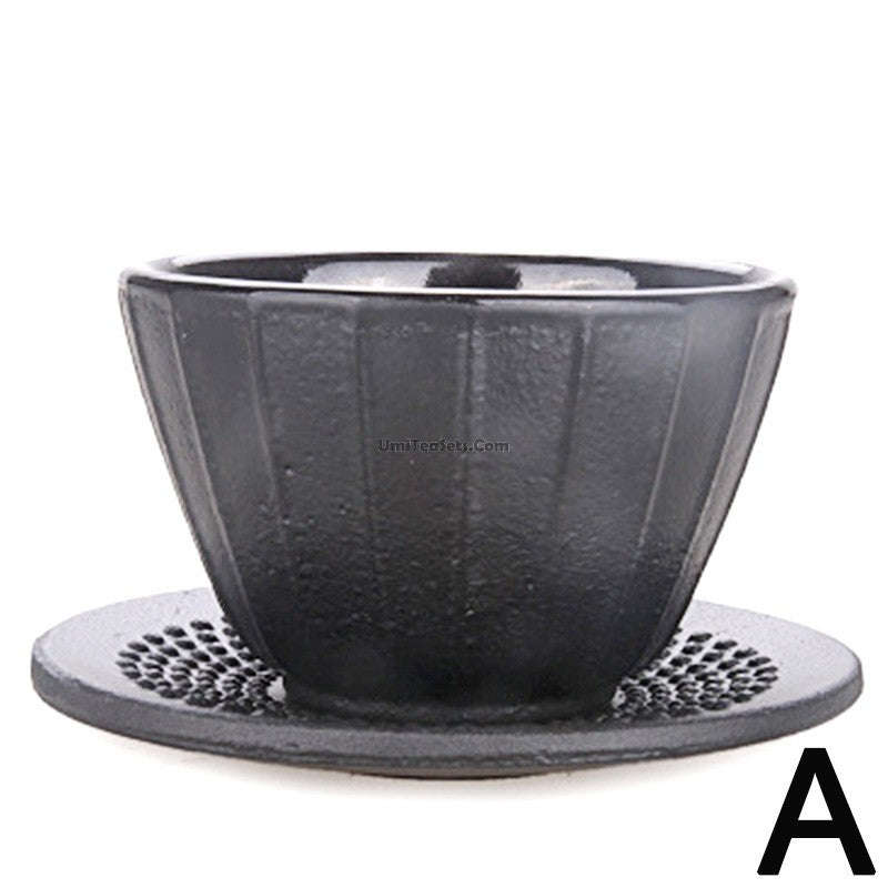 Japanese Samurai Hobnail Cast Iron Tea Cup