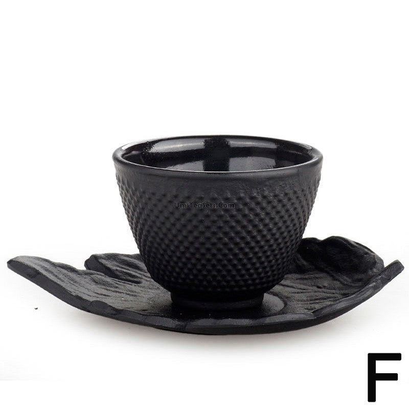 Japanese Samurai Hobnail Cast Iron Tea Cup