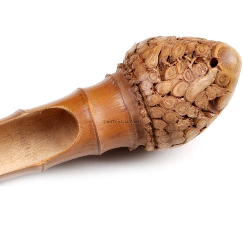 Handmade Bamboo Root Cha He Tea Holder