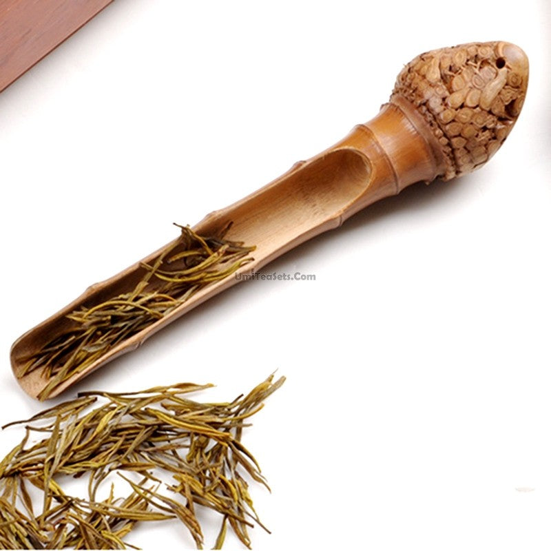 Handmade Bamboo Root Cha He Tea Holder