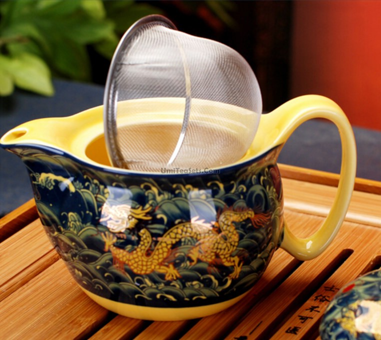 Authentic Jingdezhen Dragon Ceramic Tea Set