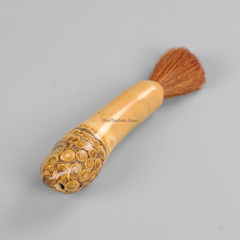 Teapot Brush With Bamboo Root Handle