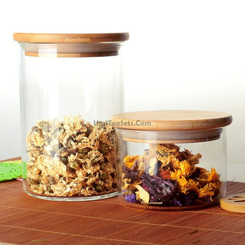 Thick Quality Glass High Tea Caddy