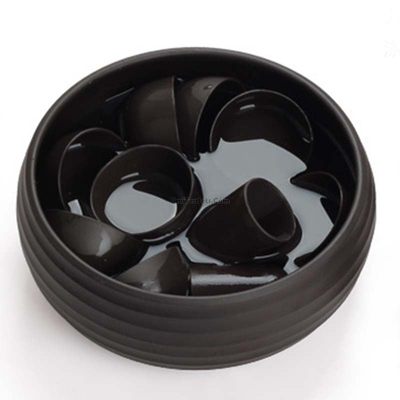 Black Clay Stripes Tea Washer