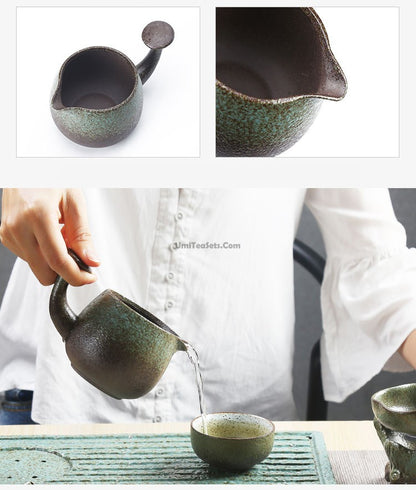 Japanese Coarse Pottery Wabi-sabi Tea Set