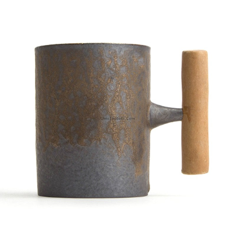 Japanese Mountain Tea Cup With Wooden Handle – Umi Tea Sets