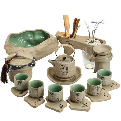 Chinese Zen Stone Style Tea Set