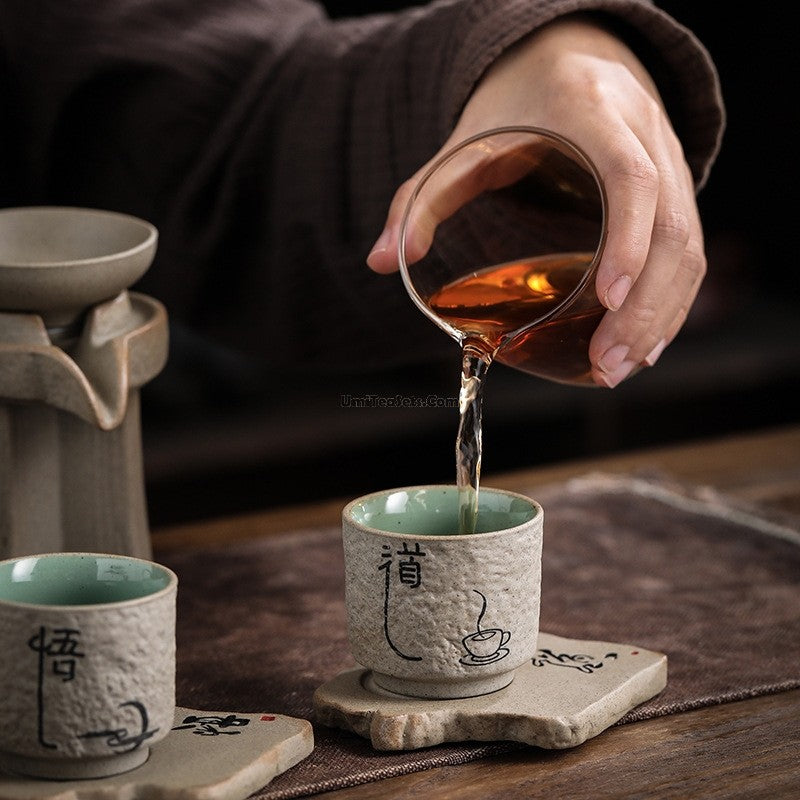 Chinese Zen Stone Style Tea Set