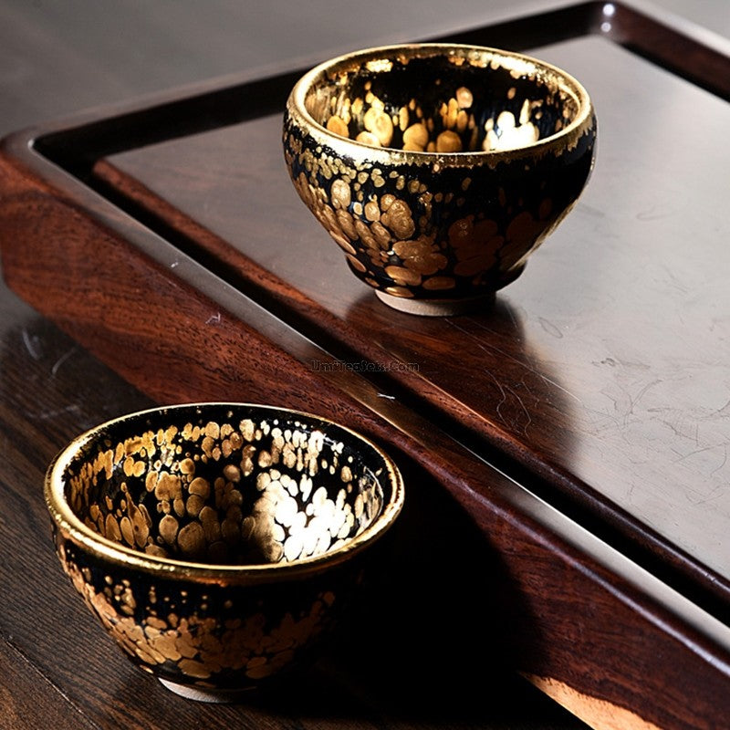 Golden & Silver Jian Zhan Gongfu Tea Cup