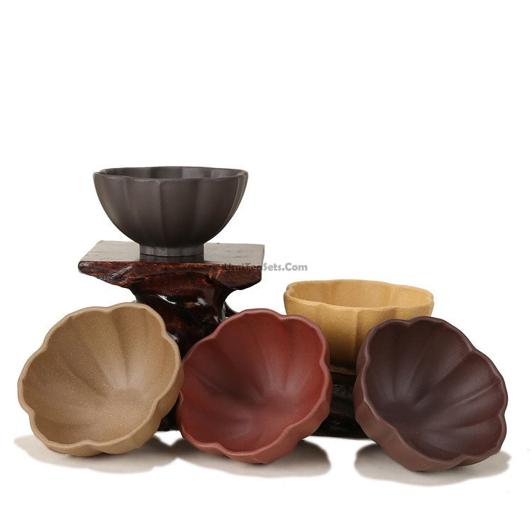 Set of Five Yixing Clay Gongfu Tea Cup Umi Tea Sets