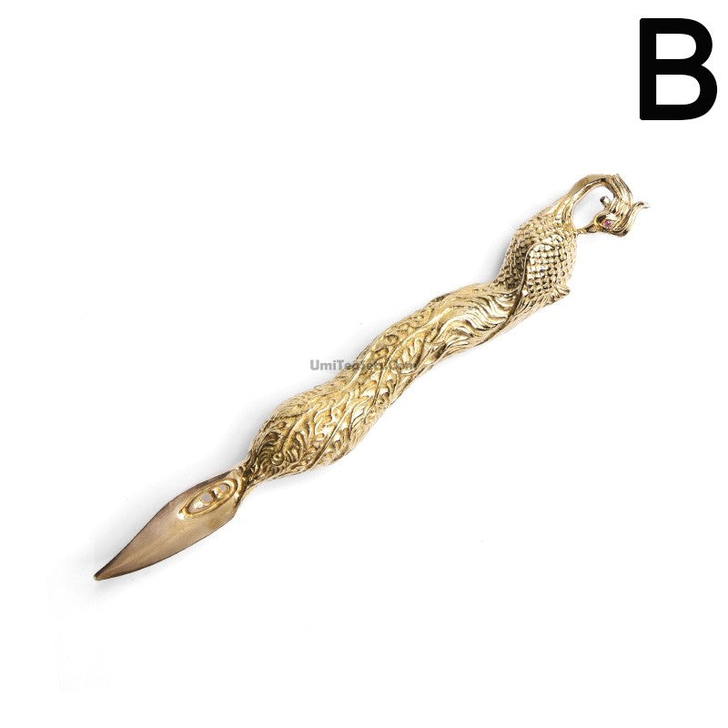 Handmade Parrot Copper Tea Needle