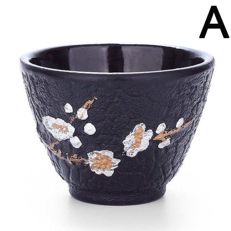 Cast Iron Plum Blossom Tea Cup